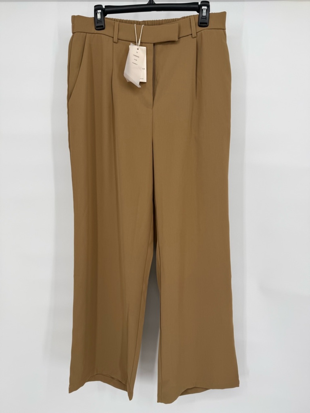 Commense Pleated Wide Leg Dress Pants Elastic Waist Relaxed Trousers XL Corpcore